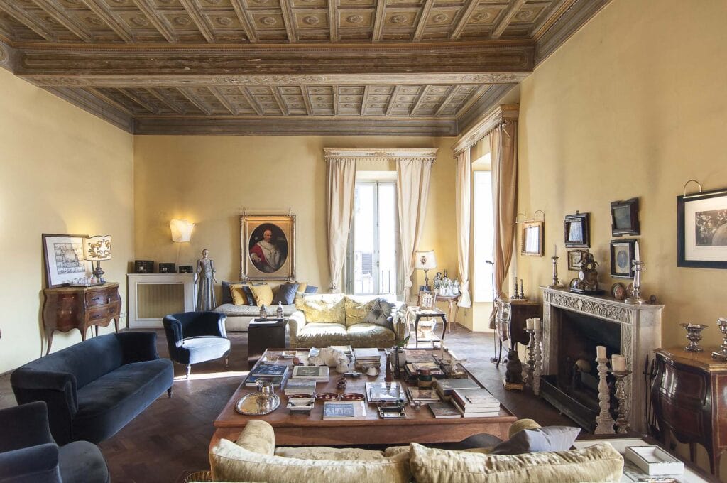 spacious living room - Timeless Rome Villa